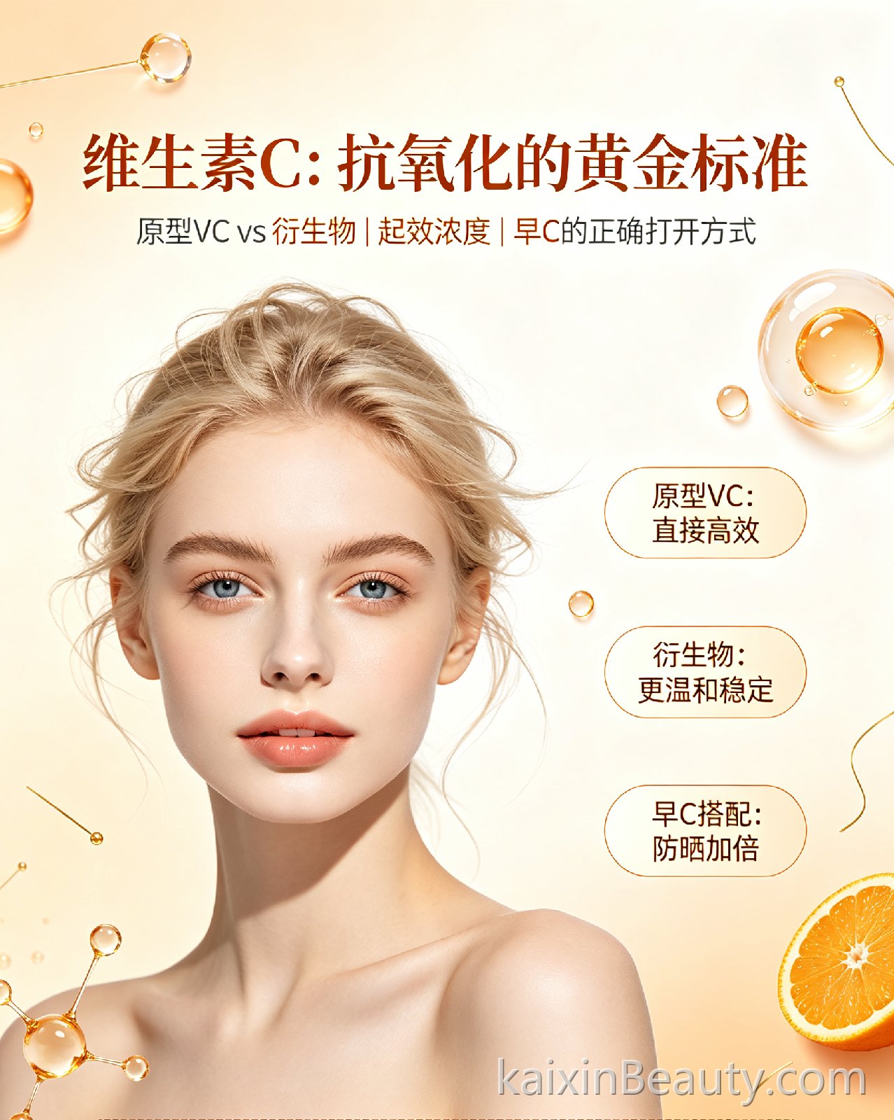 《维生素C：抗氧化的“黄金标准”》——原型VC vs 衍生物，起效浓度，早C的正确打开方式