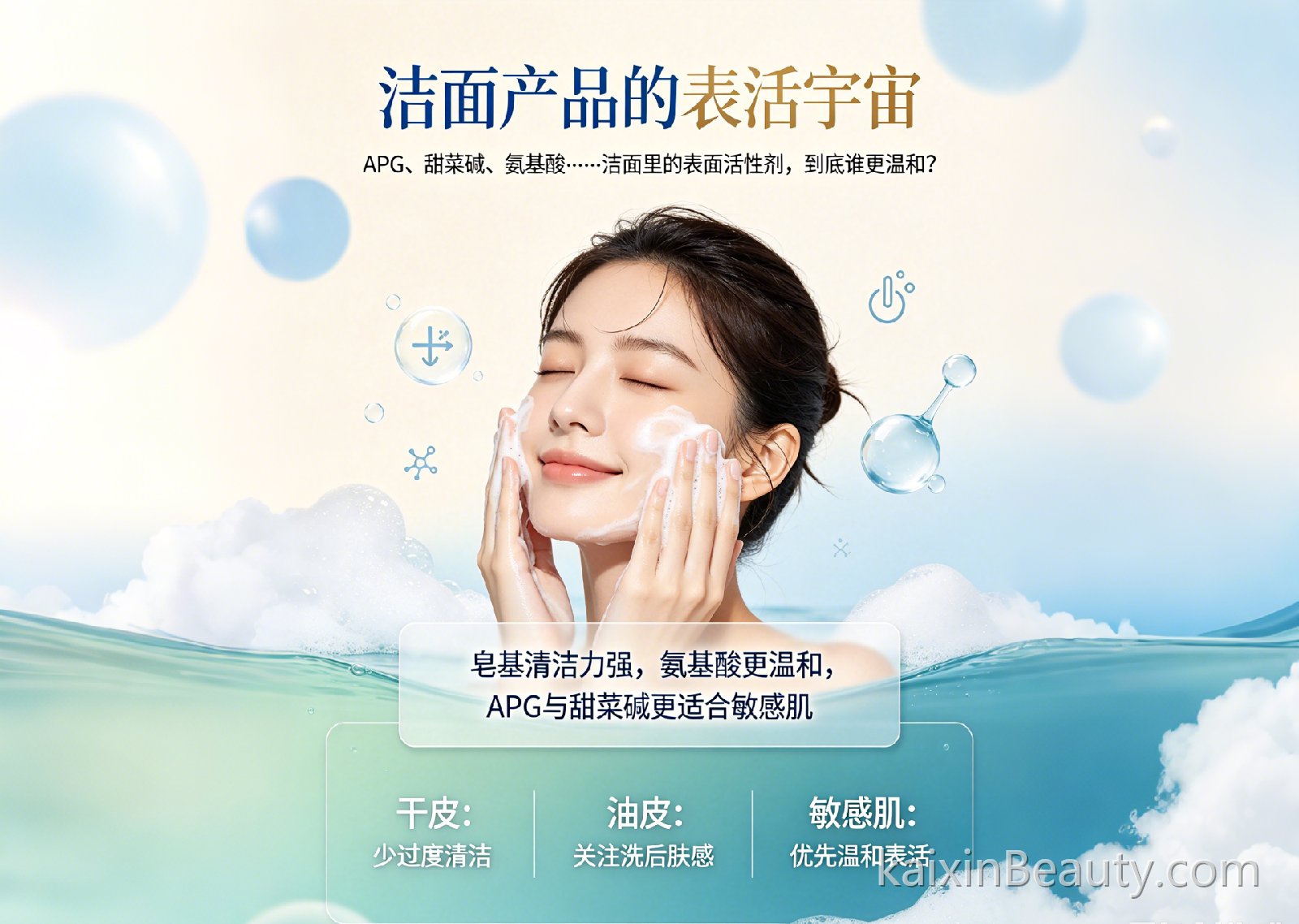 《洁面产品的“表活宇宙”：不止氨基酸和皂基》——APG、甜菜碱、氨基酸……洁面里的表面活性剂，到底谁更温和？